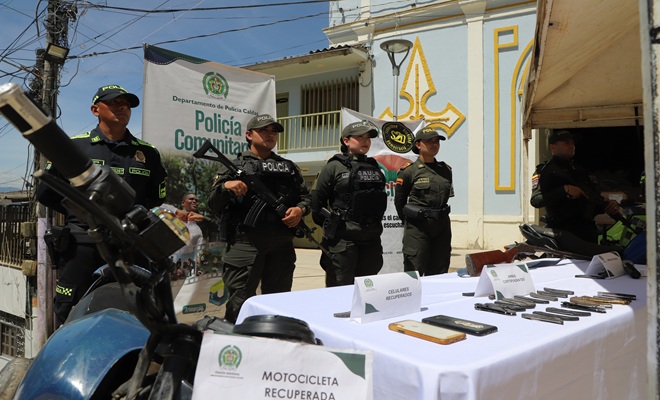 Polic&iacute;as con resultados operativos, incautaciones, de elementos y recuperaci&oacute;n 