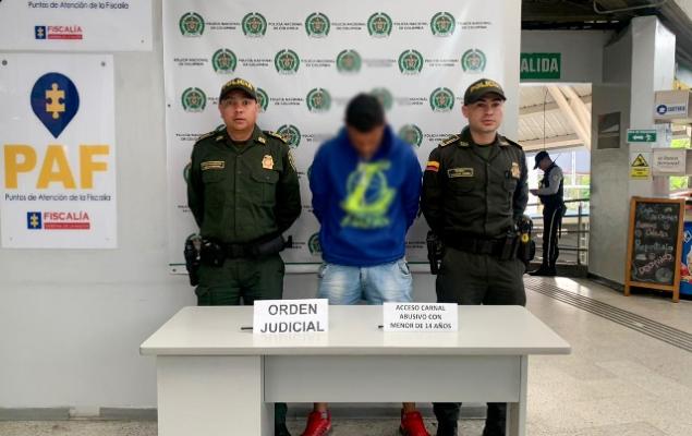 Un hombre fue capturado por el delito de acceso carnal abusivo con menor de 14 años