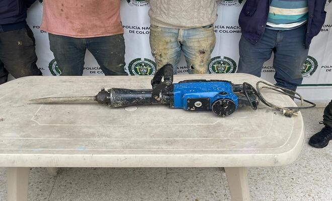 Destruyen infraestructura clandestina utilizada para la práctica de minería ilegal.  