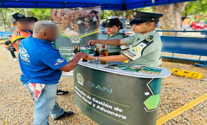 Policía Fiscal y Aduanera lidera campaña contra el contrabando en el Cesar