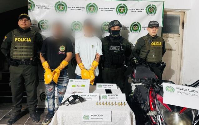 La Policía Nacional captura a presuntos responsables de homicidio en el barrio Centro de Granada, Meta