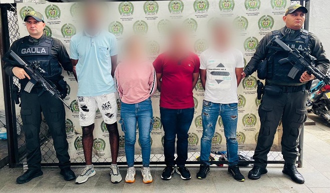 Capturados cuatro presuntos integrantes de un grupo ilegal