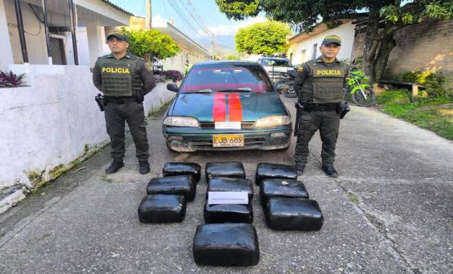 Incautados 66 kilos de marihuana en operativo de control en la vía Pital – Agrado