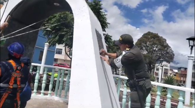 Limpieza en espacio clave para la recreacion en  Pasto