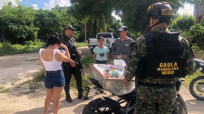 Puestos de control conjuntos con el Ejercito