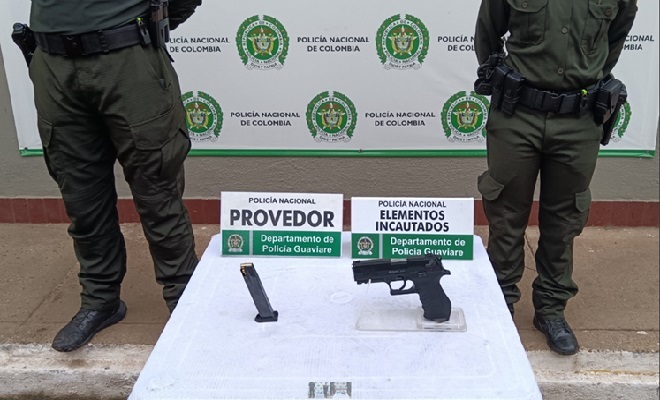 Incautación arma traumática 