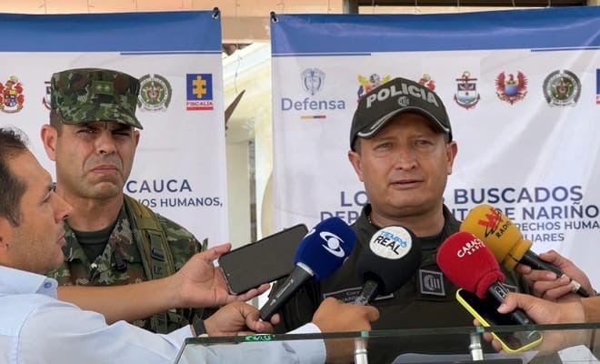 Cartel de los más buscados en el sur occidente del país