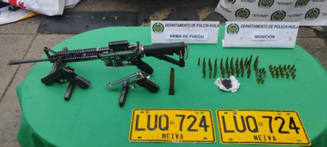 Autoridades incautan material de guerra de grupo disidente en el occidente del Huila 