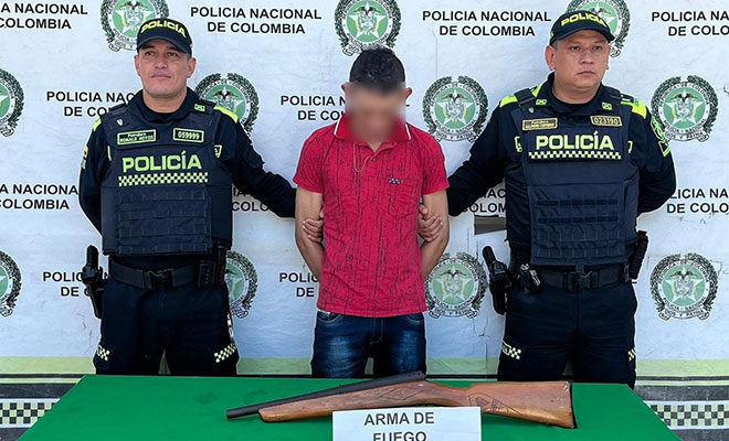 Sujeto que portaba un arma de fuego ilegal fue capturado