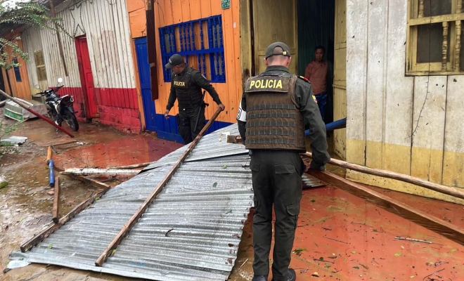 Una de las familias les regaló una pequeña bolsa de limones 