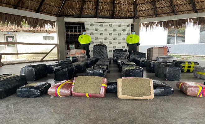 Afectamos las finanzas del 'clan del golfo' con la incautación de 980 kilogramos de marihuana.