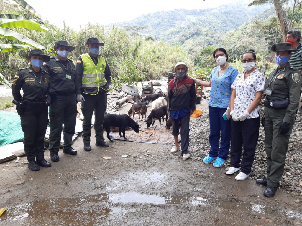 En conjunto con La fundación SOS Huellitas, llevamos comida para sus animales y un mercado para su sustento.