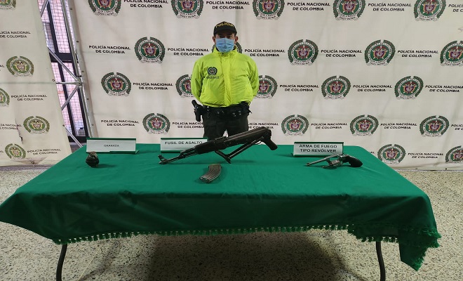 Allanamiento barrio La Gabriela en Bello