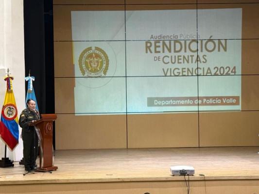 El Departamento de Policía Valle presentó la Rendición de Cuentas vigencia 2024