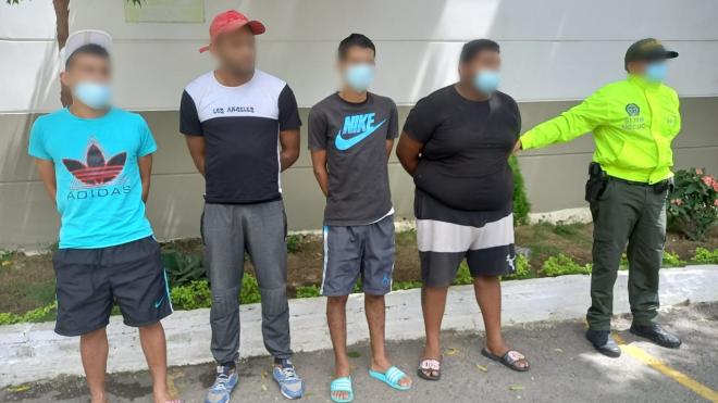 Cuatro de sus integrantes fueron capturados mediante orden judicial y dos en flagrancia