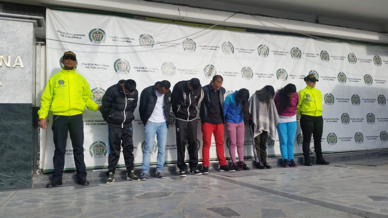 La Policía capturo-banda-ldelincuencial-los-sudaca