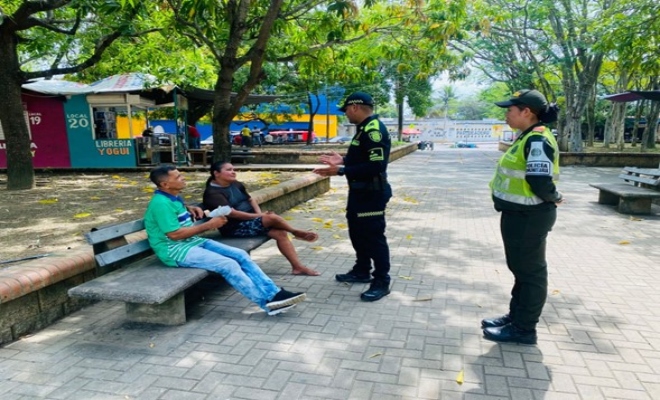 Policia comunitaria realiza campaña contra el hurto