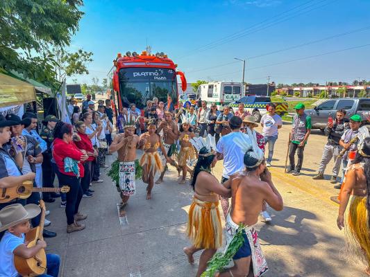 recibimiento a turistas 