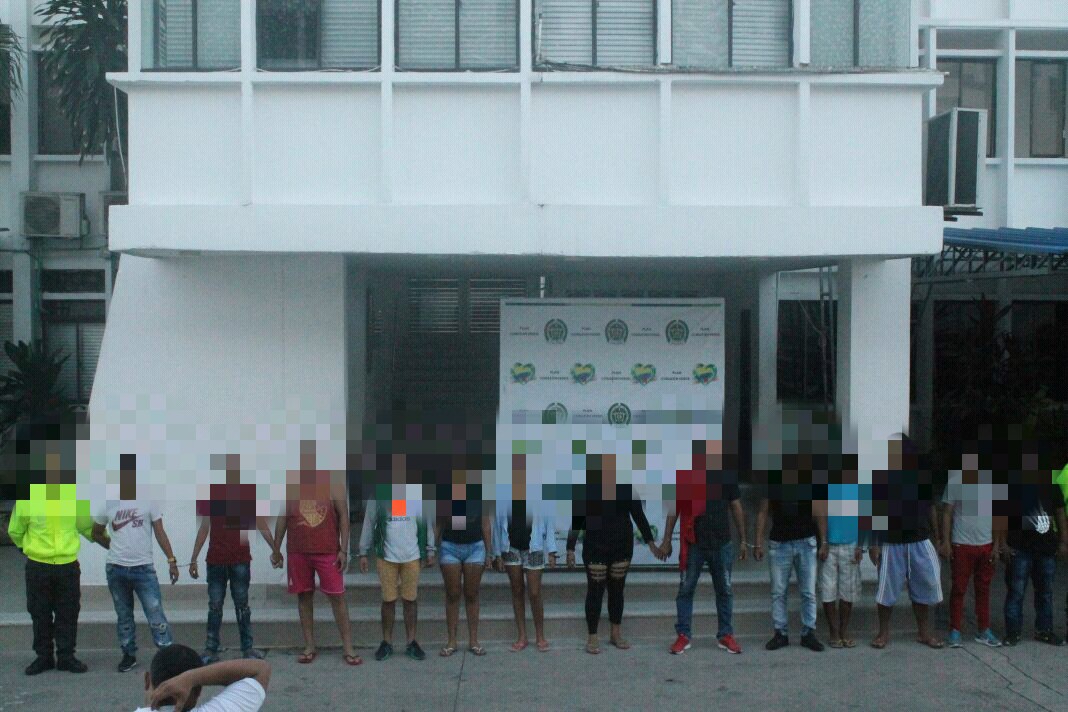 Varios de los integrantes de la banda tenían anotaciones por diferentes delitos 