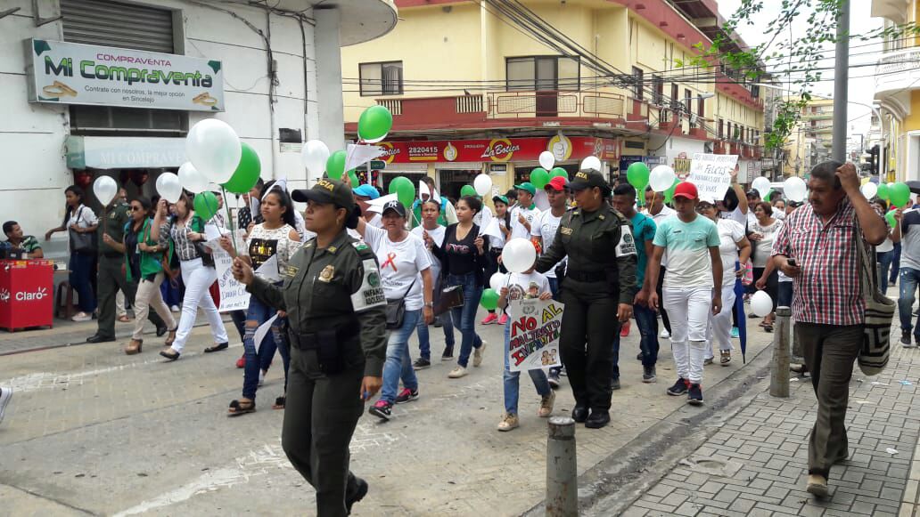 Marcha para defender los derechos de nuestros niños.