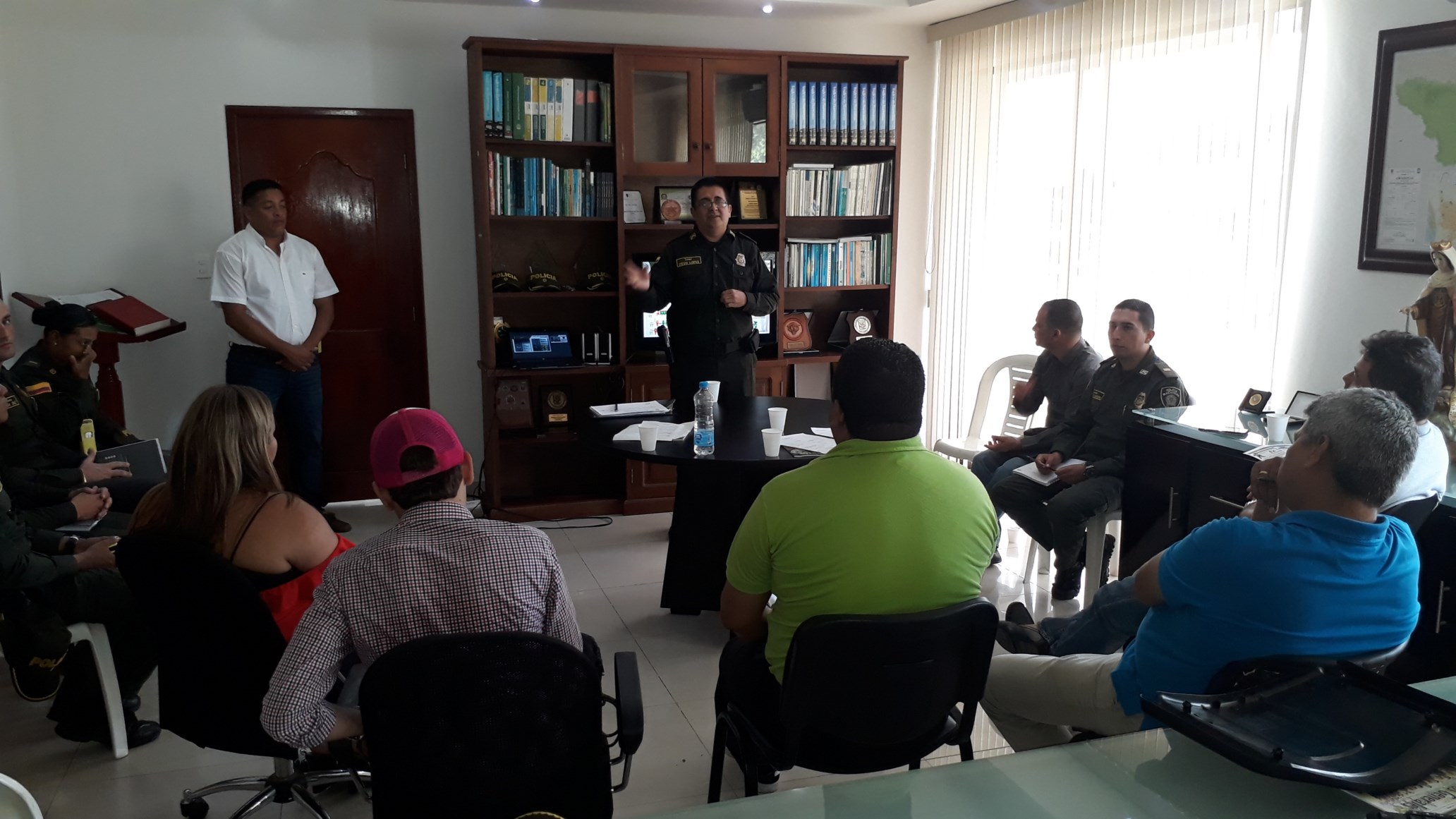 Los candidatos conocieron la seguridad en el departamento