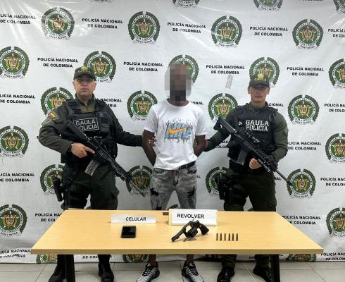 Capturado un hombre por el delito de porte ilegal de arma de fuego