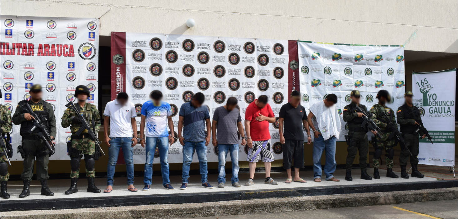 capturamos 6 personas en el departamento de Arauca