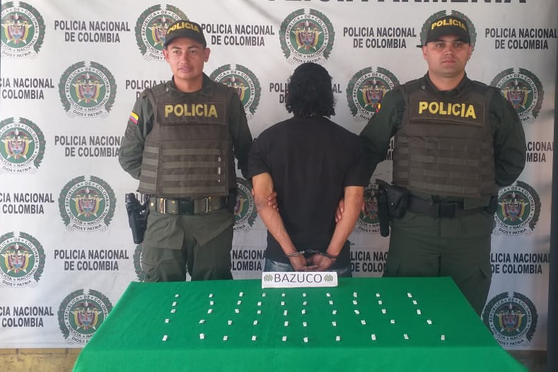 Capturamos sujeto por estupefacientes.