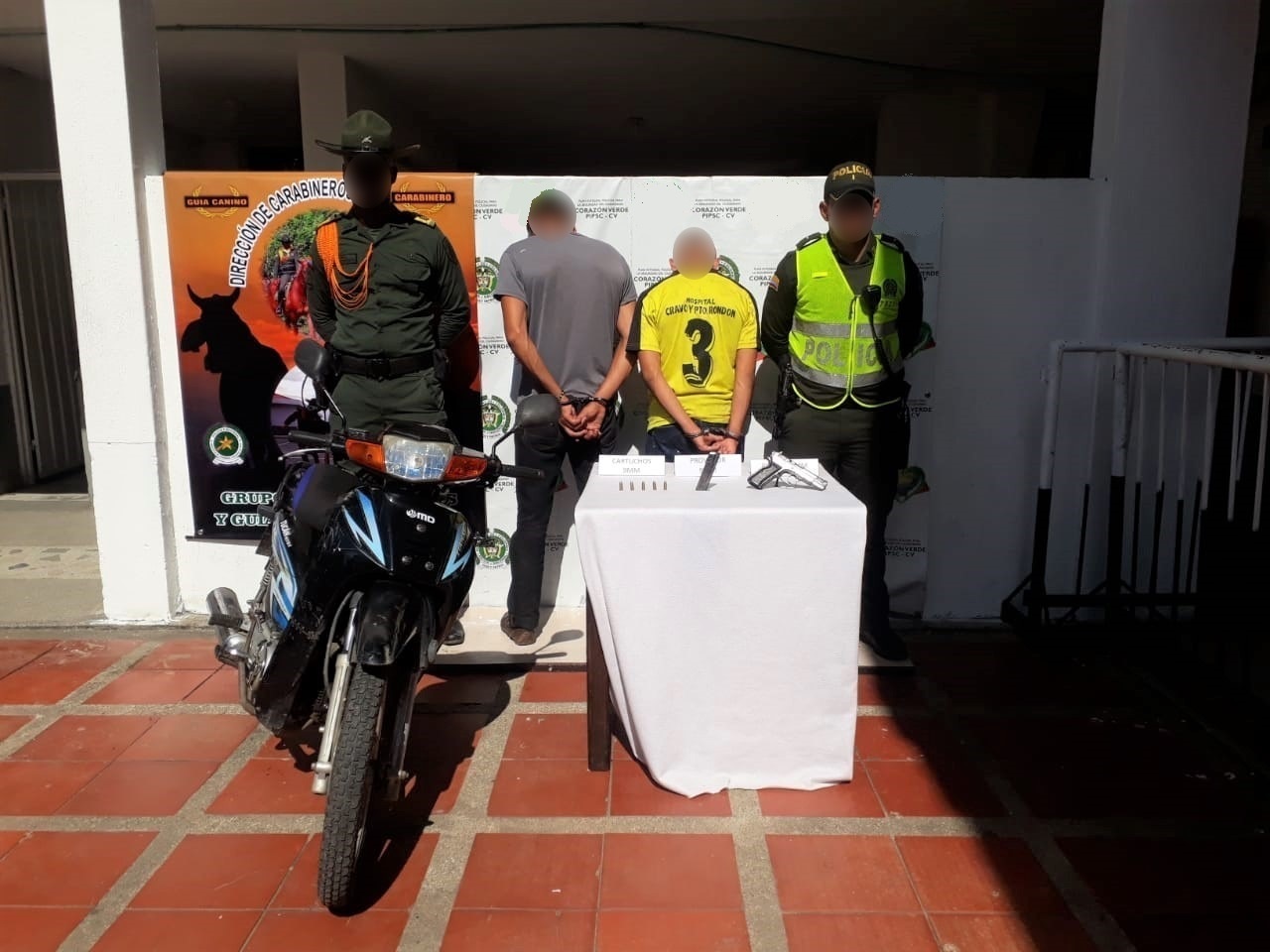 Capturamos a dos personas por fabricación, tráfico o porte de armas de fuego