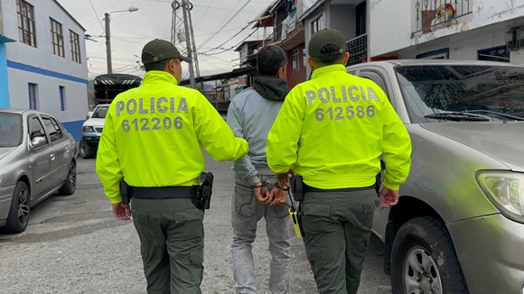 Captura en el barrio Los andes en Manizales