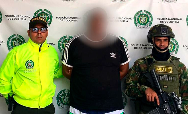 Capturado presunto cabecilla de la subestructura Nicolás Antonio Urango Reyes del Clan del Golfo.