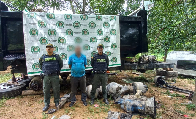 Captura en Arjona por el delito de receptación