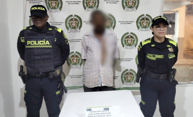 Capturado un adulto mayor en Marialabaja por el delito de acceso carnal abusivo con menor de 14 años 