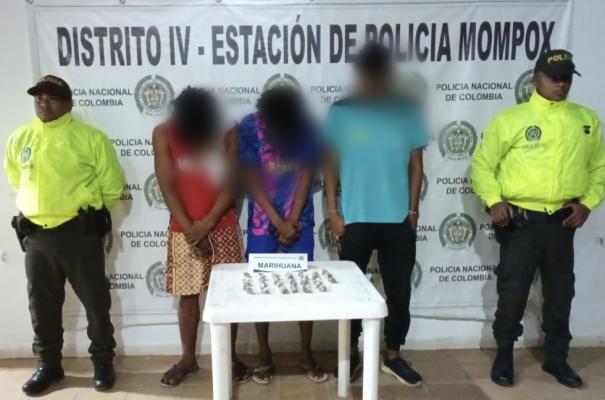 Captura por el delito de estupefaciente en Mompox