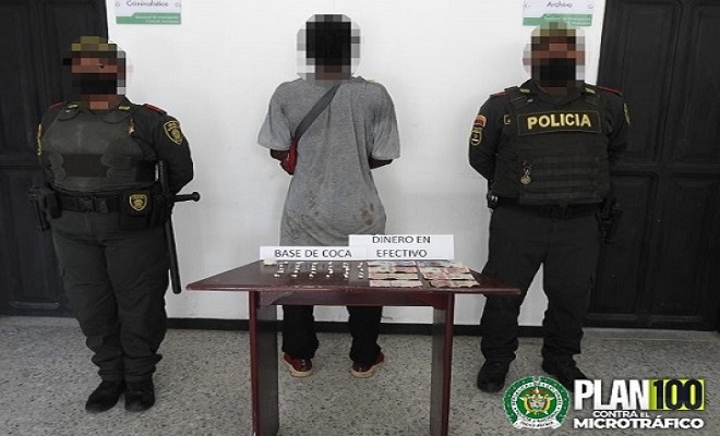 aptura de un sujeto por el delito de tráfico, fabricación o porte de estupefacientes