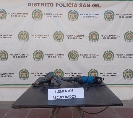 una persona capturada-elementos incautados