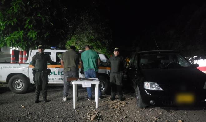 Captura sobre el eje vial que comunica los municipios de Villavicencio con Barranca de Upía