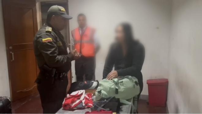 capturada con clorhidrato de cocaína 