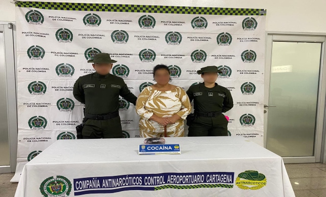 Capturada en el aeropuerto por trafico de estupefacientes 
