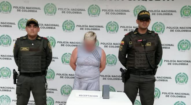 Capturada por receptacion