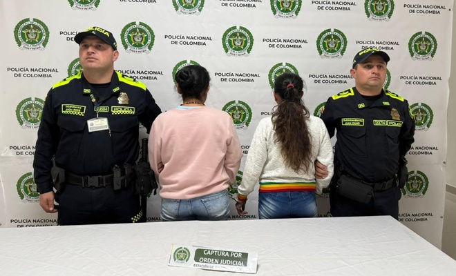 dos mujeres de 49 años y 51 años fueron capturadas por concierto para delinquir