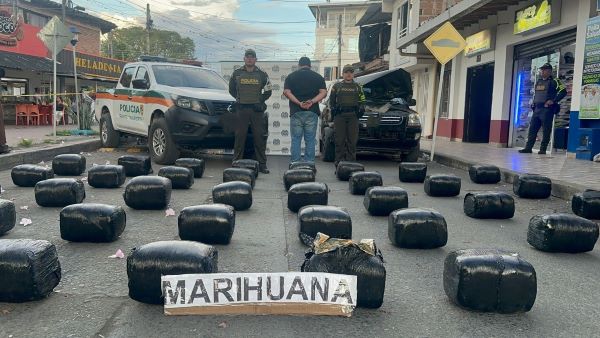 Dos operativos en vías del Valle del Cauca permitieron incautar 525 kilos de marihuana tipo creepy, afectar estructuras del narcotráfico y capturar a uno de sus presuntos integrantes.