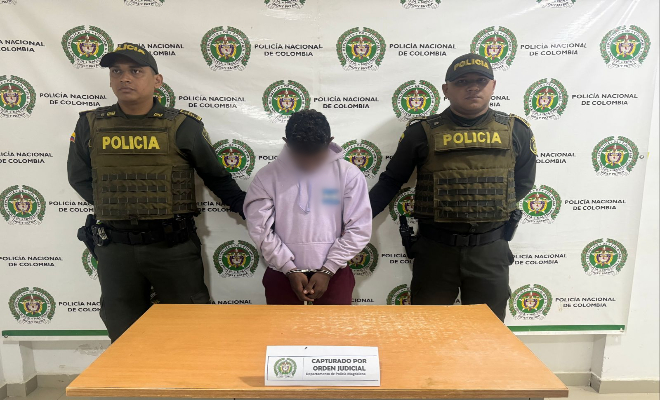 Capturan a un hombre por orden judicial. 