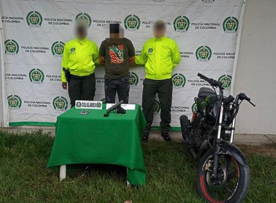 capturado en flagrancia actor delincuencial