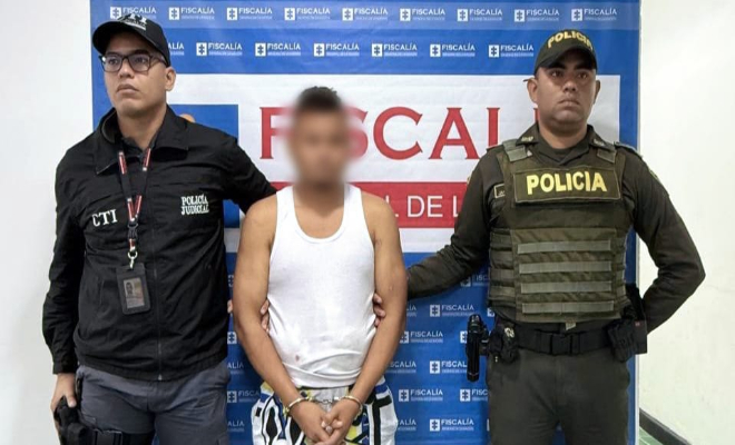 Capturan sujeto de 26 años al salir del hospital.