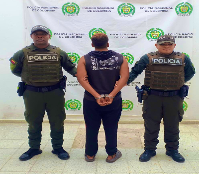 El sujeto fue dejado a disposición de la Fiscalía General de la Nación