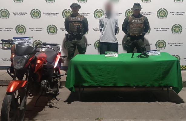 capturado por hurto a motocicletas