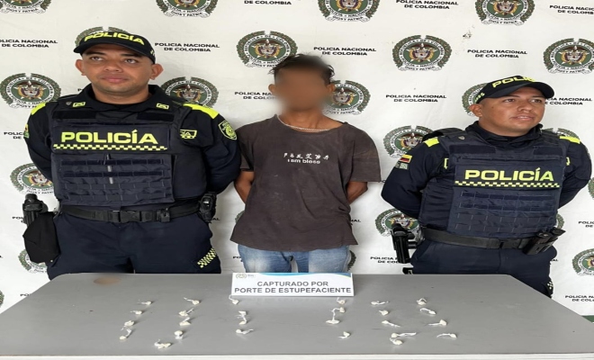 capturado por porte de estupefacientes en arjona 