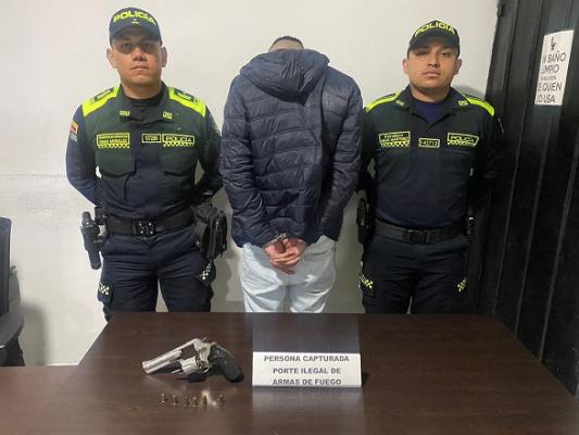 capturado en flagrancia un ciudadano por porte ilegal de armas de fuego