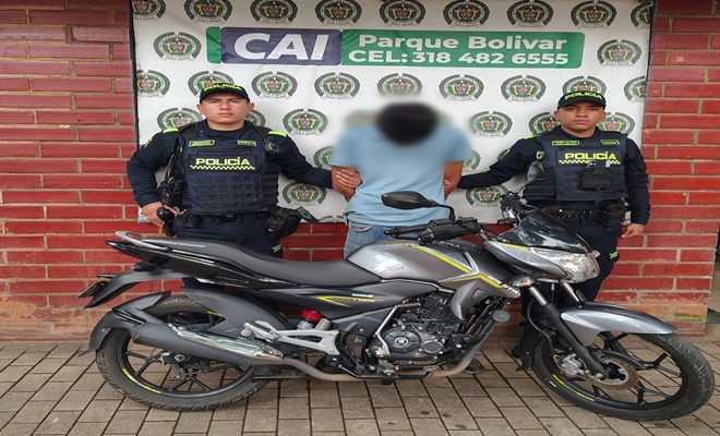 capturado por receptación y moto recuperada